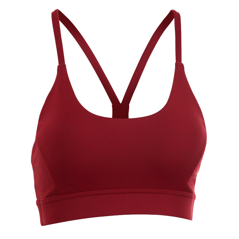 Shock-Absorbing Sports Bra with Quick-Dry Breathability